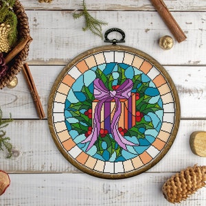 Modern Cross Stitch Pattern, Christmas Cross Stitch Pattern, Holidays, Christmas Decor, Easy Cross Stitch Patterns, Instant Download PDF