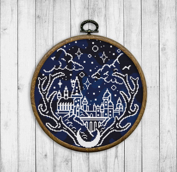 Nature Cross Stitch Hogwarts Pattern