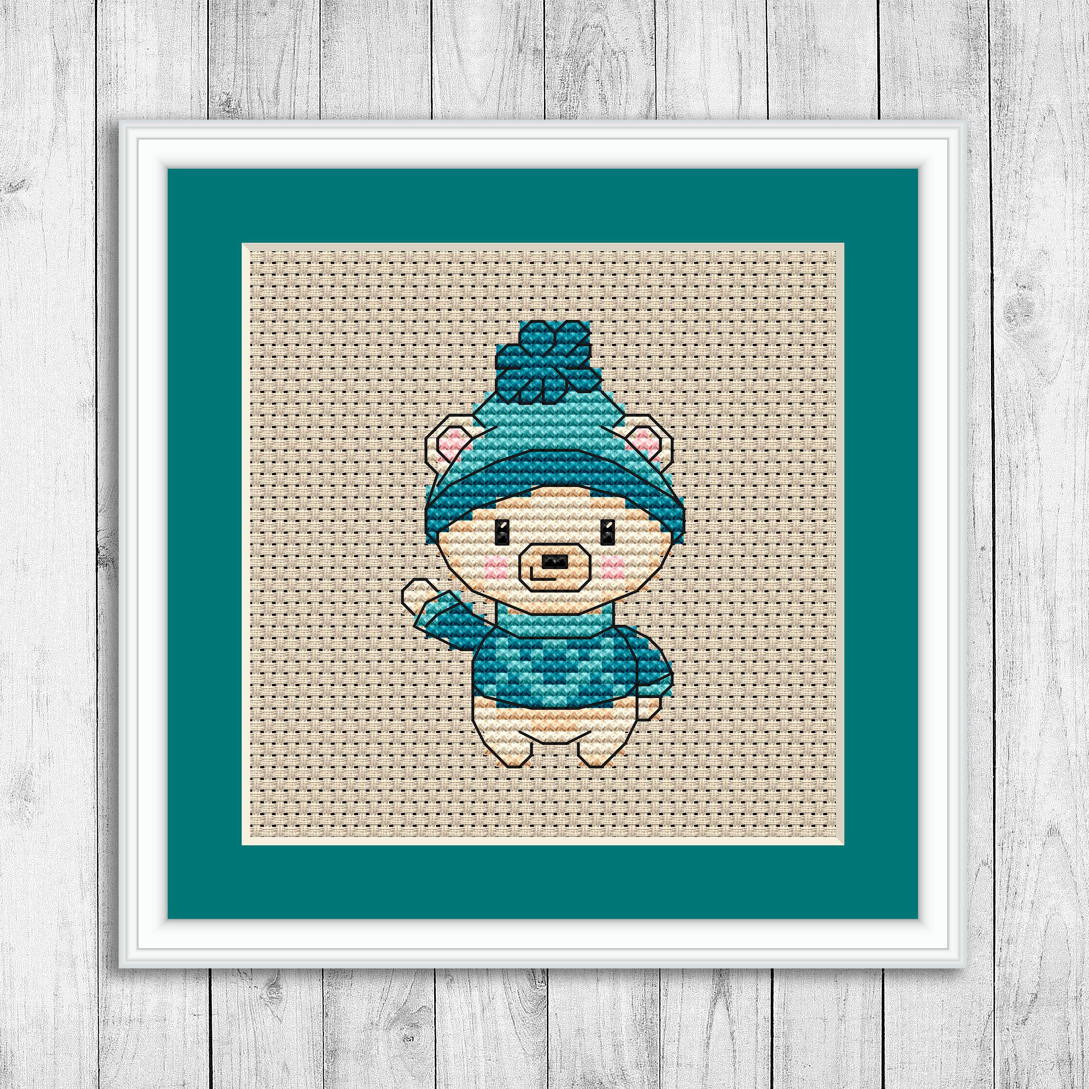Bear Cross Stitch Pattern Animals Cross Stitch Pattern Etsy