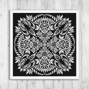 Sampler Cross Stitch Pattern, Modern Cross Stitch Pattern, Flowers Cross Stitch Pattern, Nature Cross Stitch Pattern, Modern Embroidery