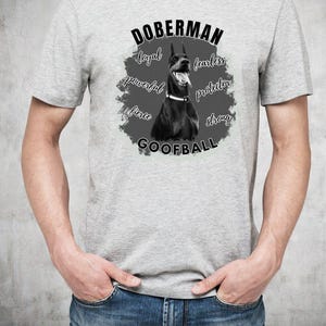 Dobi Lover - Doberman PNG & SVG Goofball, herr-dam. Skriv ut i din lokala butik! 300 dpi PNG-bild för t-shirtdesign. Digital nedladdning