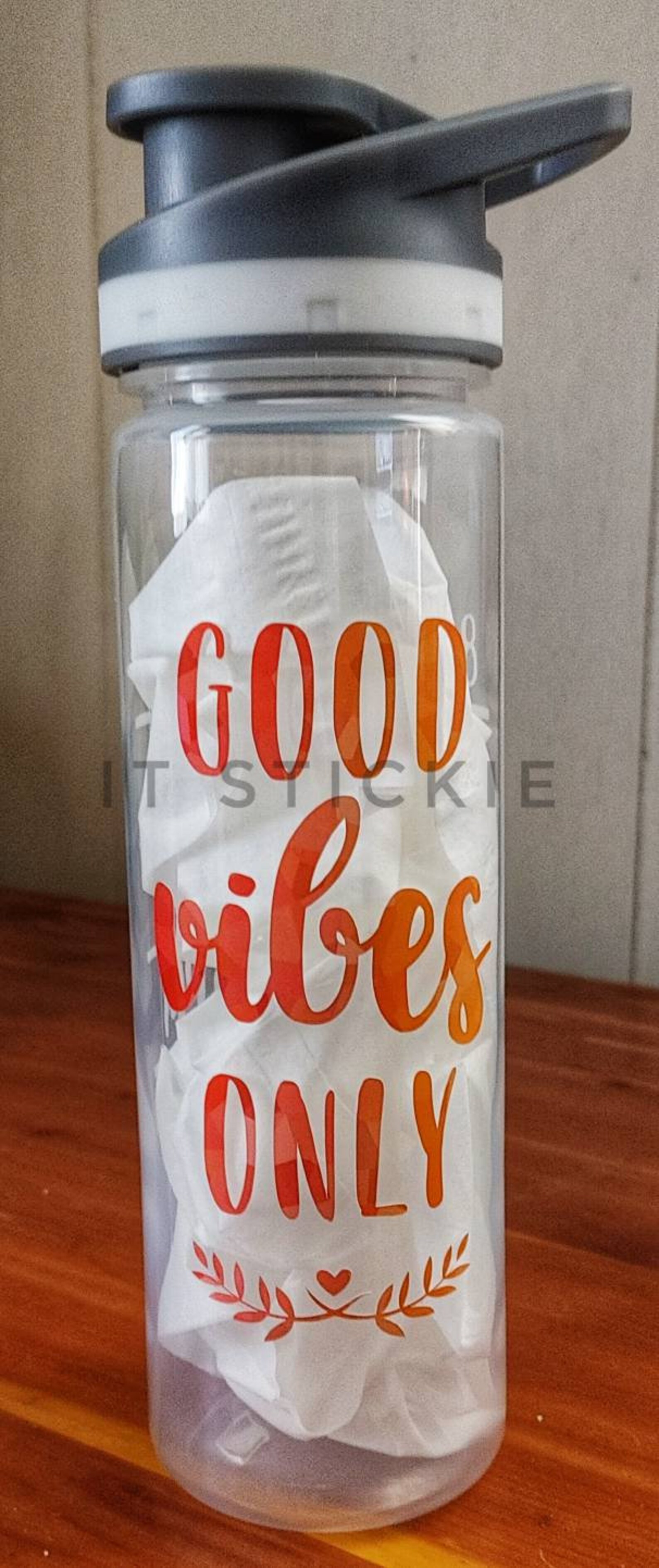 Good Vibes Water bottle Etsy