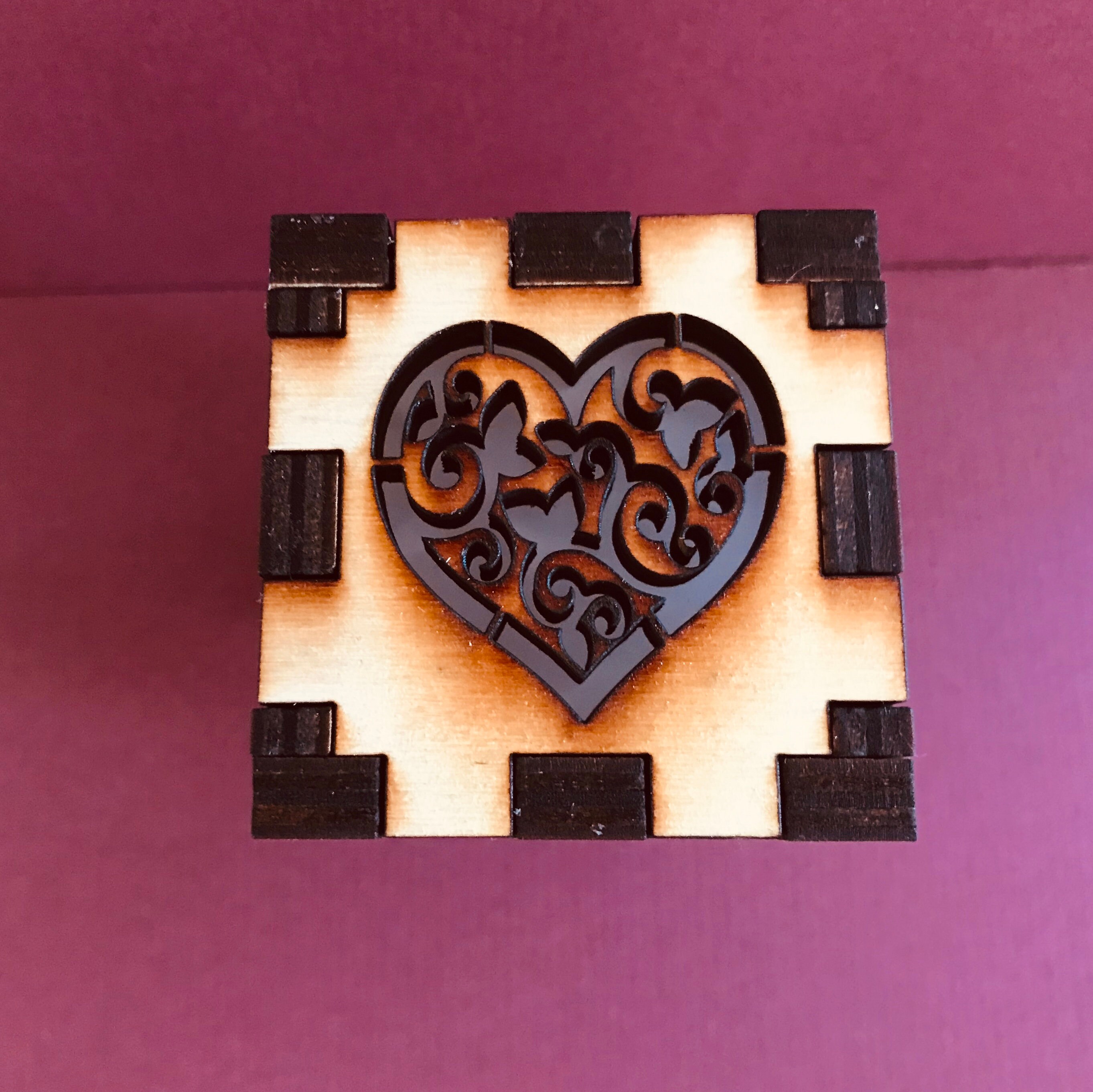 San Valentín corazón temático madera Plug-in LED noche Accent | Etsy