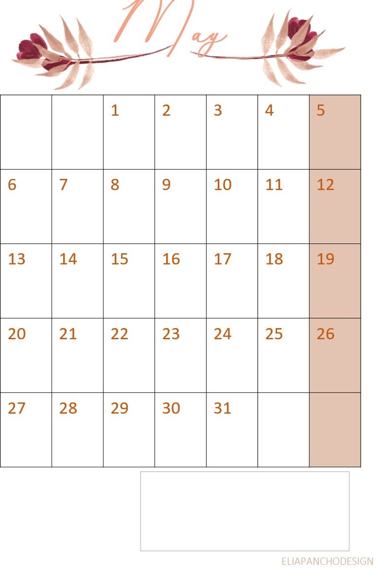 Planner A5 Calendar Printable - Etsy
