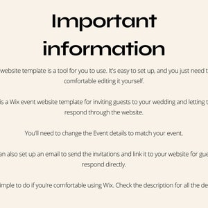 Convite de casamento digital | Modelo de site Wix RSVP imagem 8