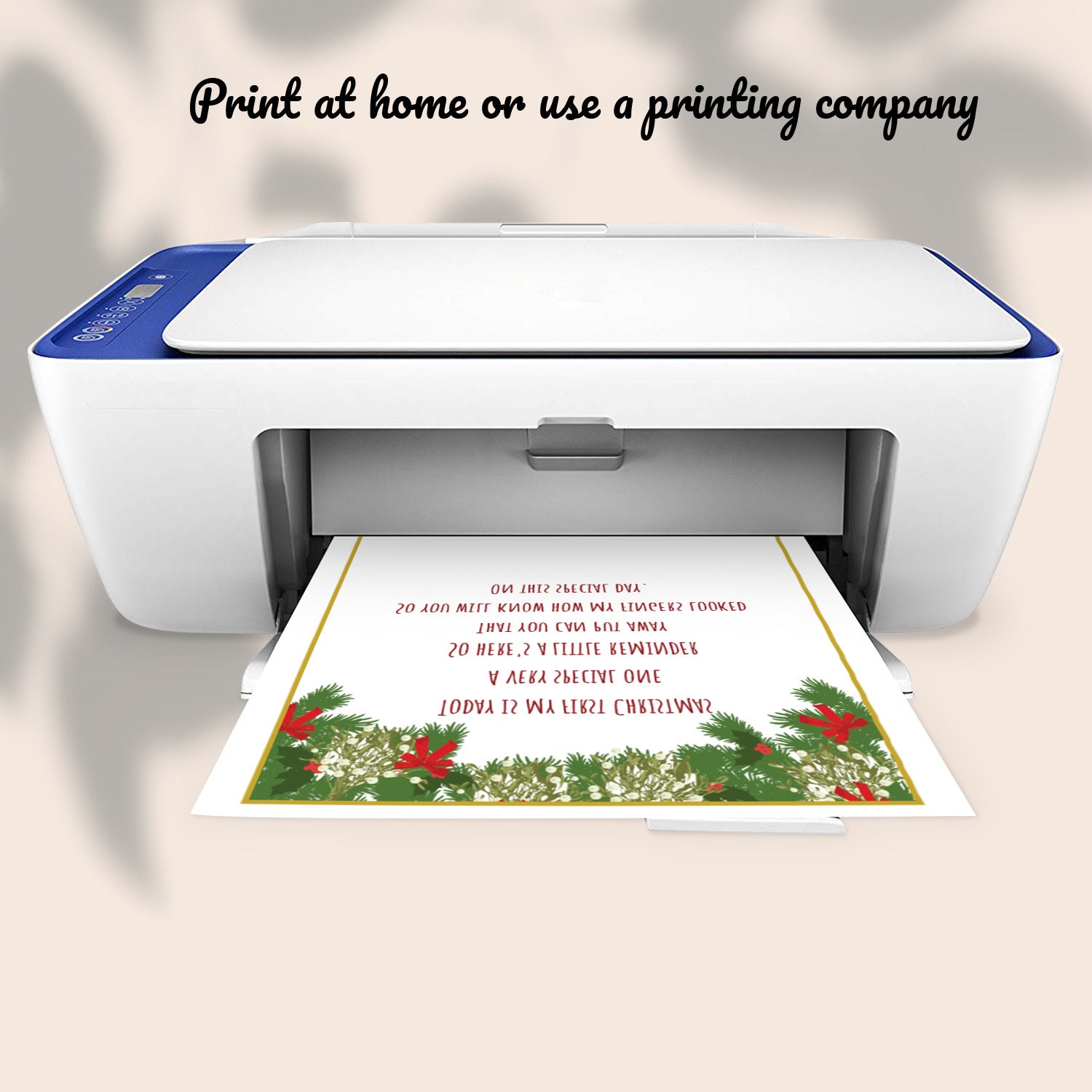 Christmas Handprint Printable Poem Baby Handprint (Instant Download) - Etsy