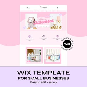 Wix Website Template Canva | Editable Wix Website Design | Premade Wix Template for Small Business
