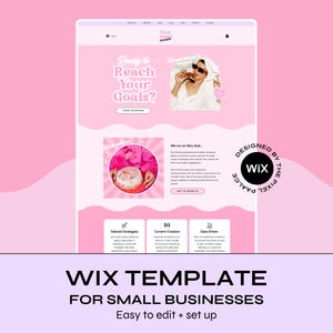 Wix Website Template: DIY Small Business Design with Canva (Instant Download) image 1