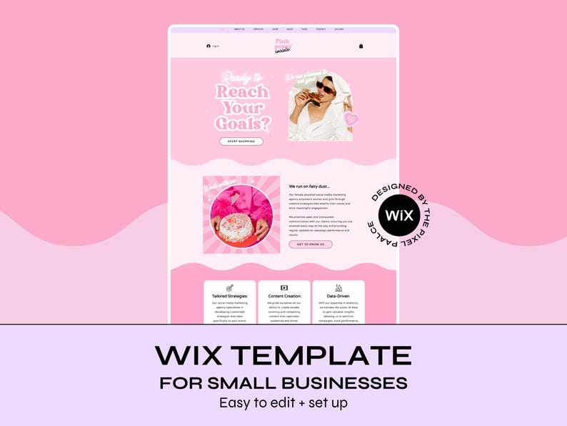 Wix Website Template: DIY Small Business Design with Canva (Instant Download) image 1