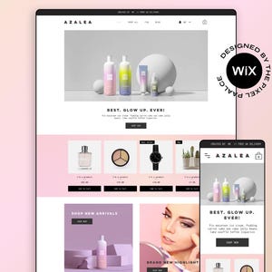 Wix Website Template | Editable Small Business Site | DIY Wix Store, Blog, Service Website | Mobile Responsive | No Code Needed