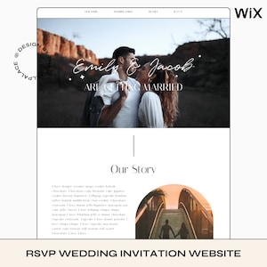 Wedding Website, Wedding invitation, Wix RSVP Wedding Template, Paperless Wedding Invite, Online wedding invitation, Wedding Website