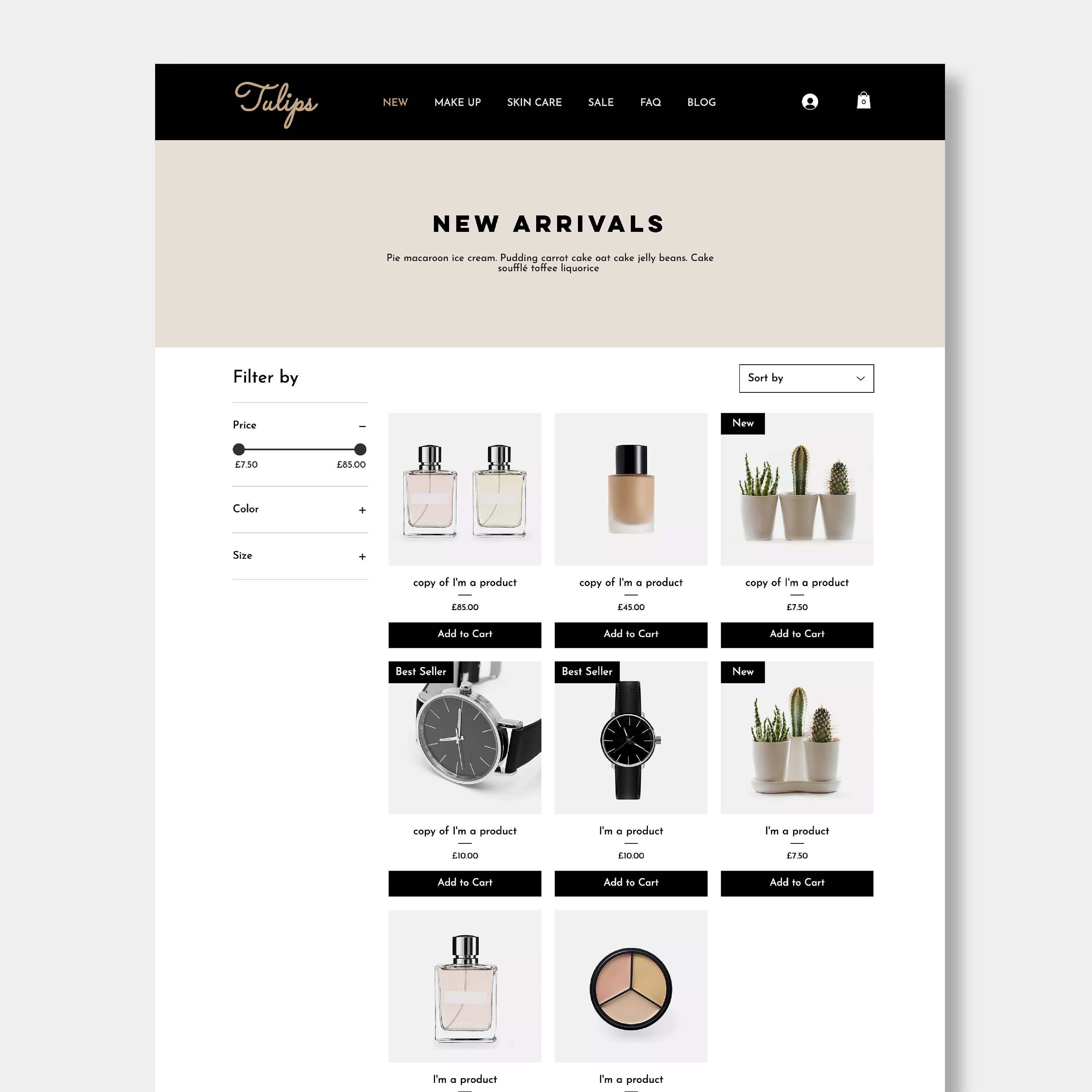Wix Shopping Website Template Design Premium Etsy Wix Shopping Website Template Design Premium Etsy