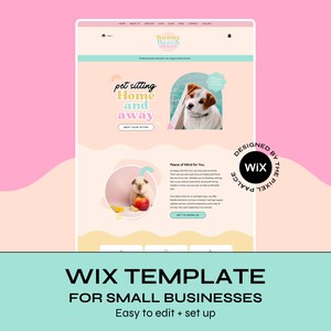 Services Wix Website Template | Dog Walker Website | Pet Care Business Website | Canva Banners