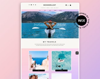 Wix Website Template: Pink Theme, Blog Design
