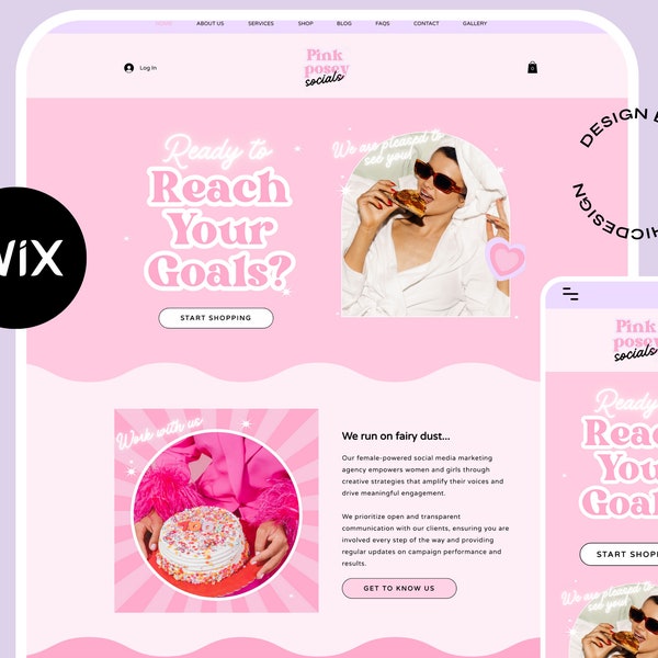 Y2k Website Template Shopify - Etsy
