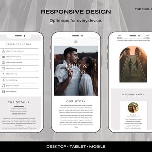 Convite de casamento digital | Modelo de site Wix RSVP imagem 3