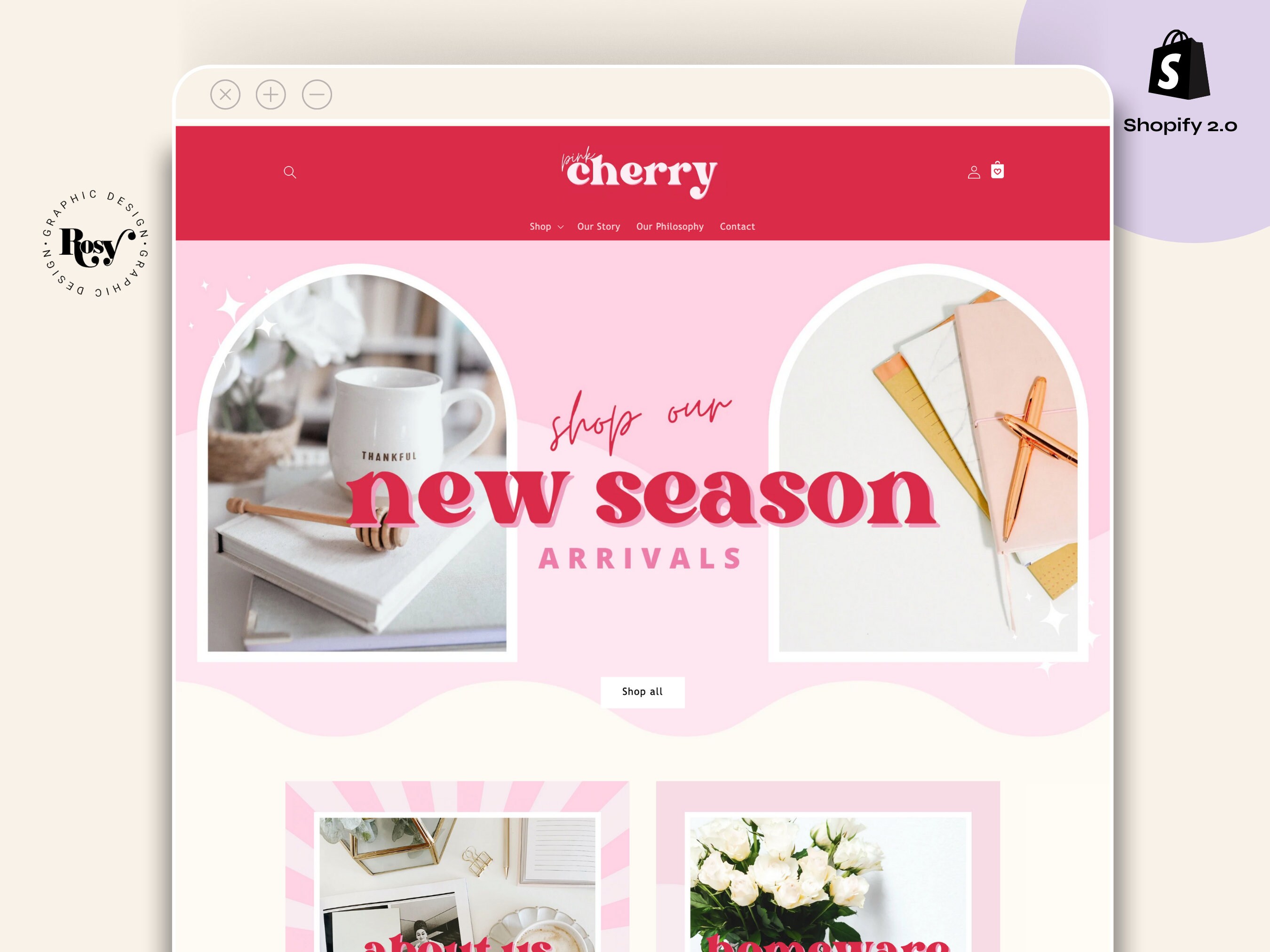 Shopify Website Premade Theme Design Service Using Canva - Etsy