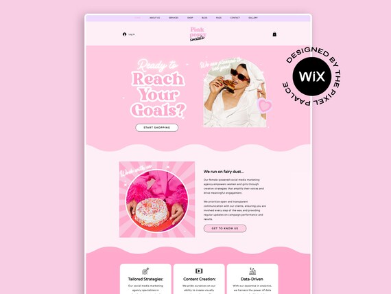 Wix Website Template: DIY Small Business Design with Canva (Instant Download)
