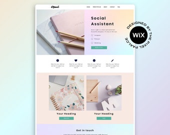 Szablon witryny Pastel Rainbow Wix: Projektowanie dla małych firm