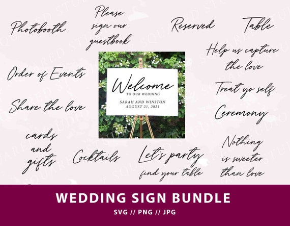 Free Free 62 Wedding Welcome Sign Svg SVG PNG EPS DXF File