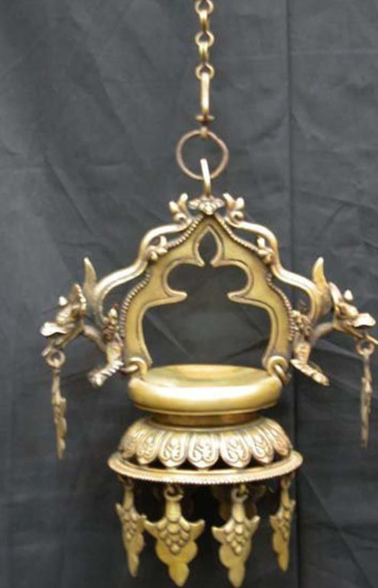 Traditional Nepali Metal Oil Lamp Etsy