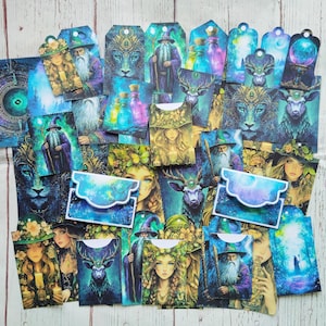 Conjunto de efímera magia, 41 piezas, suministros para diario basura, suministros de papel, golosinas diario basura