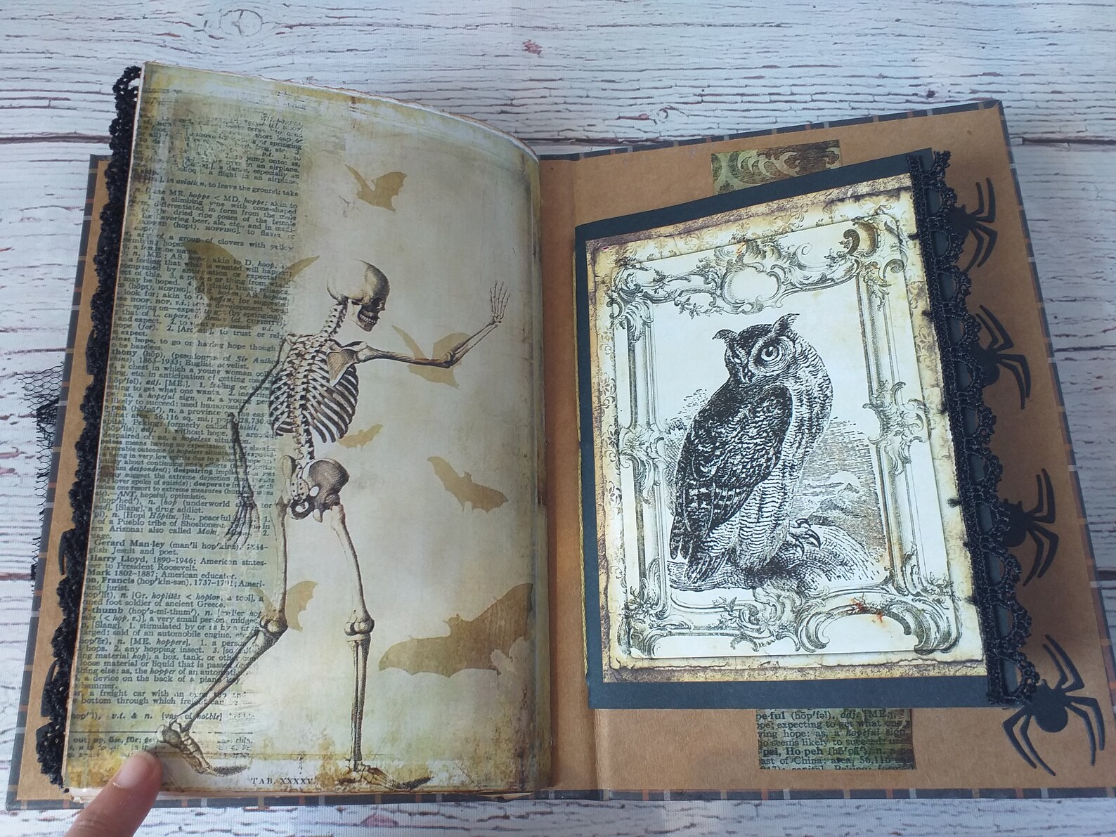 Halloween junk journal vintage junk journal gothic junk Etsy