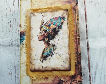 Ancient Egypt junk journal handmade, Memory journal, Travel junk journal, Egypt journal, Vintage junk journal