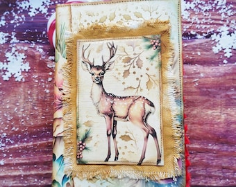 Vintage Christmas junk journal, Vintage junk journal handmade, Christmas memory journal, Journaling lovers gifts