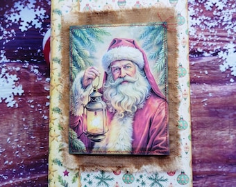 Christmas junk journal handmade, Vintage Christmas journal, Memory journal, Christmas memories journal, Christmas gift for scrapbook lovers