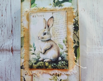 Nature Junk Journal, Handmade vintage Junk Journal, Garden junk journal, Memory journal, Nature journal