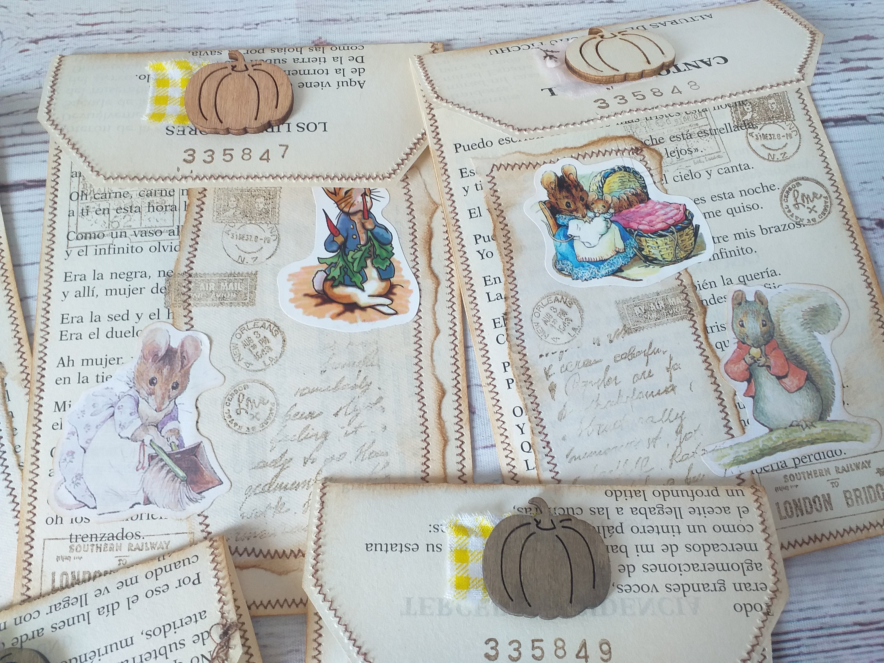 Peter Rabbit Book Paper Envelopes Paper Supplies Art - Etsy