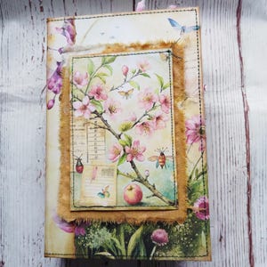 Spring garden junk journal, junk journal handmade, spring journal, garden journal for women