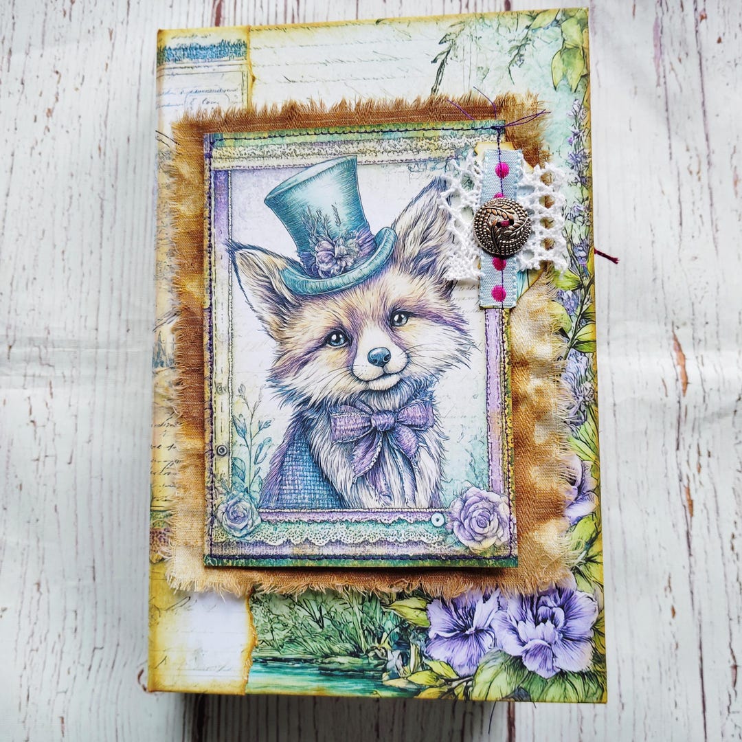 Fairy Tale Junk Journal, Handmade Vintage Junk Journal, Fairy Journal ...