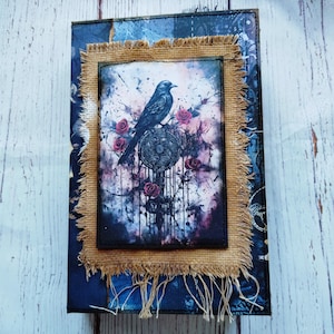 Gothic junk journal, dark junk journal, junk journal handmade, Gothic journal, Memory journal, Gothic album