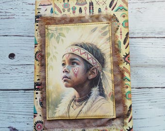 Native American junk journal, vintage junk journal, handmade junk journal, American history junk journal, journals and notebooks