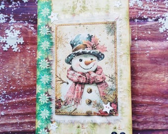 Christmas junk journal handmade, Vintage Christmas journal, Memory journal, Christmas memories journal, Christmas gift for scrapbook lovers