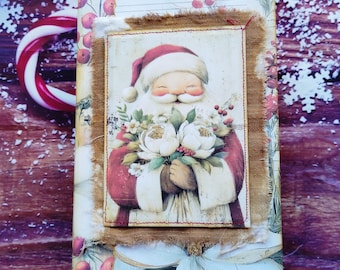 Christmas junk journal handmade, Nordic Christmas journal, Memory journal, Christmas memories journal, Christmas gift for scrapbook lovers