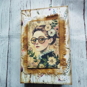 Whimsy Botanical junk journal handmade, Memory journal, Garden junk journal, Plants journal, Flowers journal