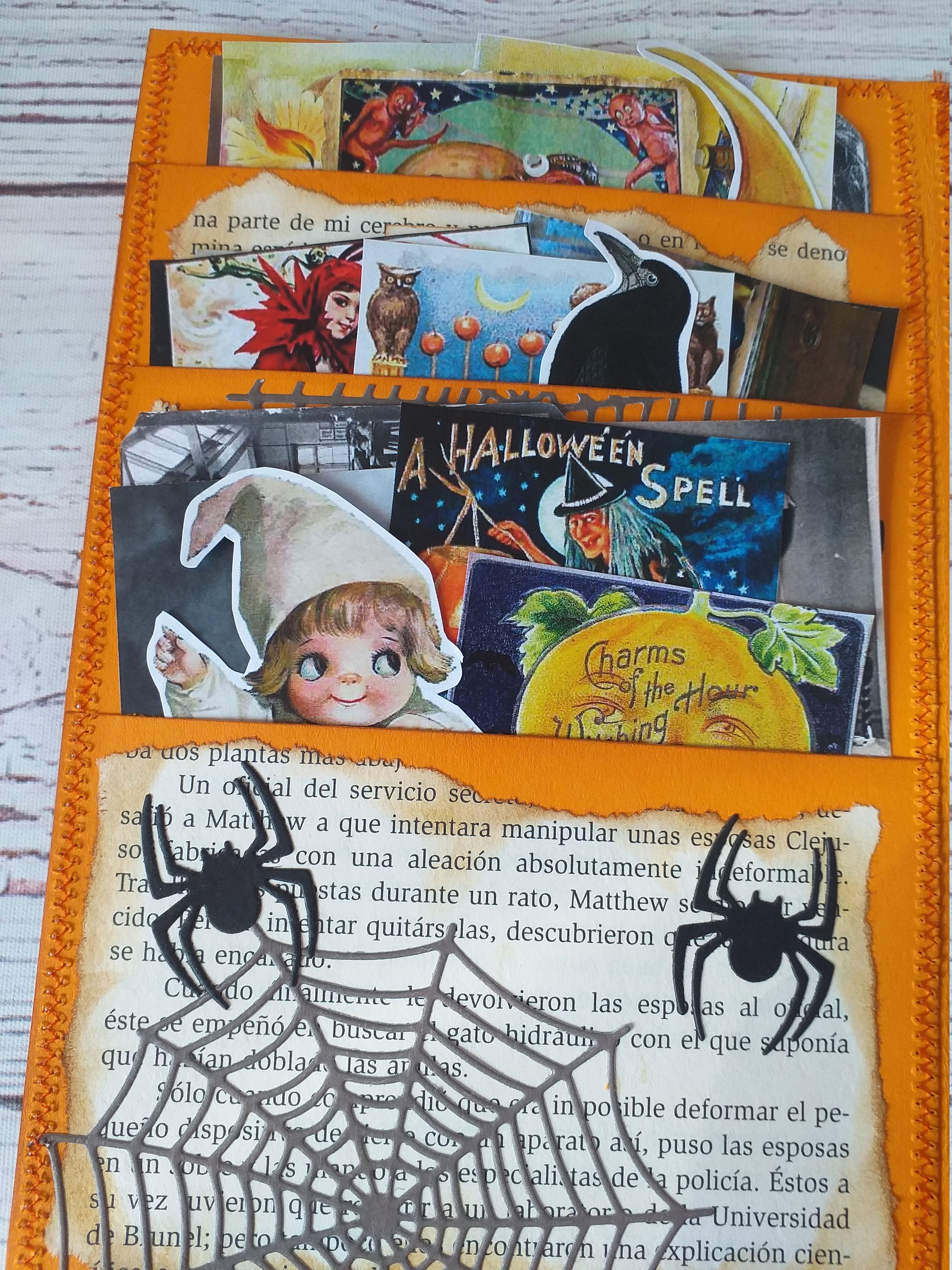 Halloween ephemera folder halloween junk journal folder Etsy
