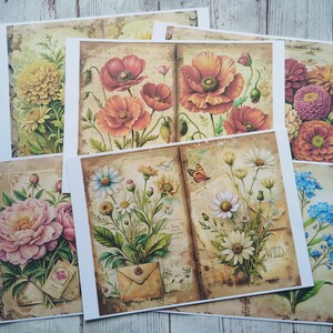 Botanical Junk Journal Gedrukte Kit, Journal Kit, Junk Journal Pagina's en Ephemera, Scrapbook Gedrukte Kit,