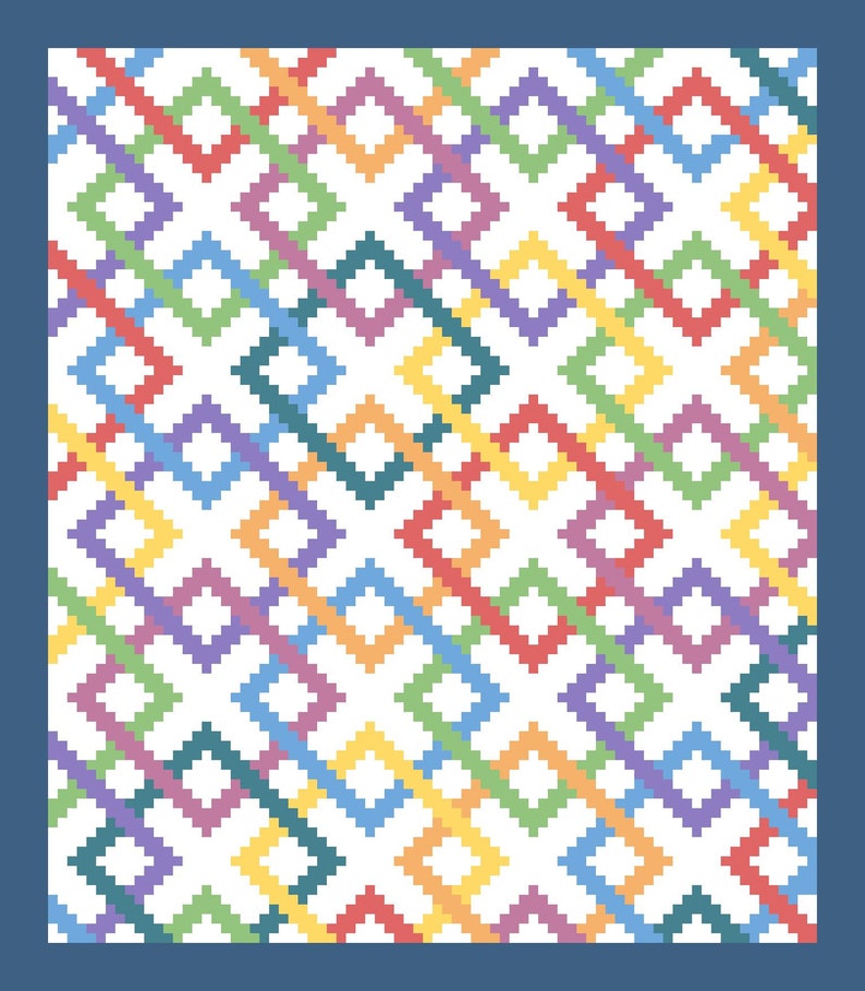 C2C Crochet Afghan Pattern Crochet Graphghan Blanket Pattern Etsy