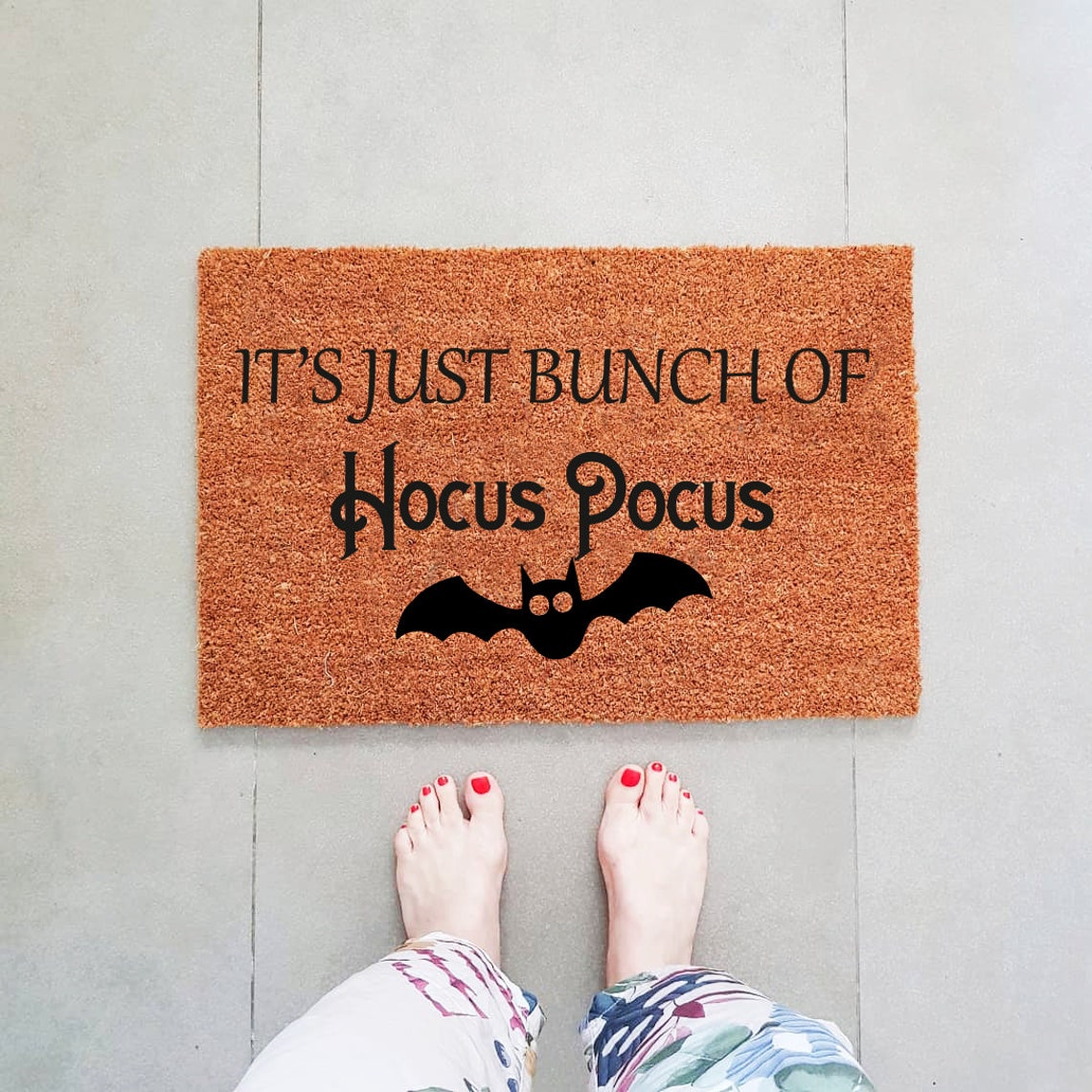 Hocus Pocus Doormat Halloween Doormat Fall Welcome Mat Etsy