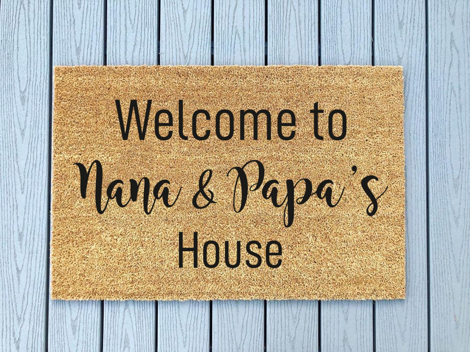 to Nana and Papas House Doormat Grandparents Doormat Etsy