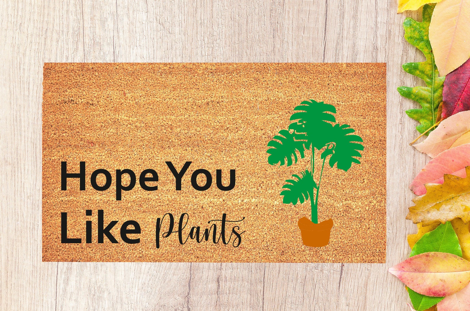 Hope You Like Plants Doormat Plant Doormat Realtor Gift Etsy