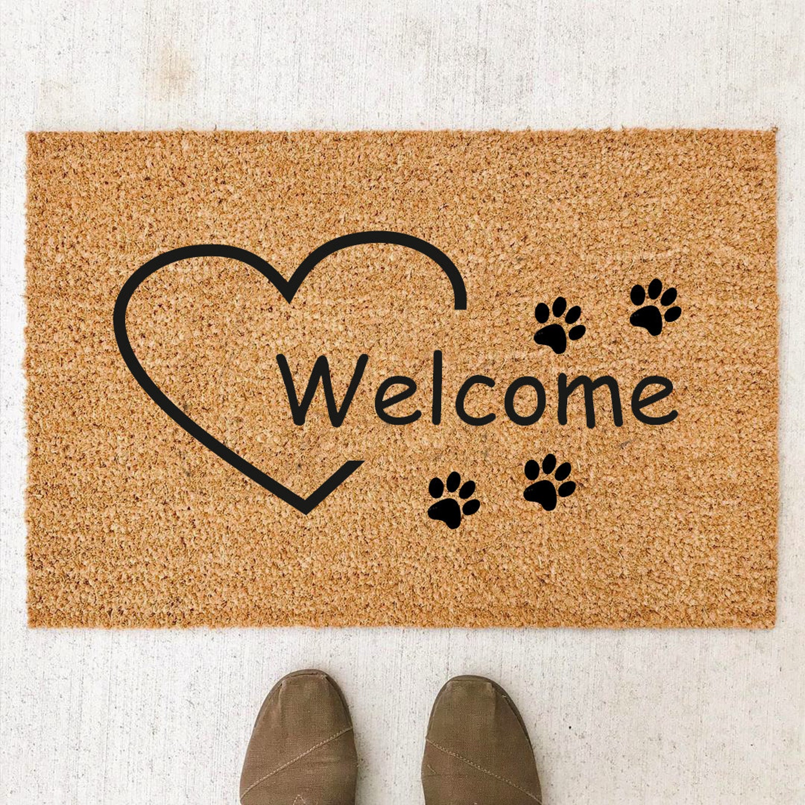 Dog Paws Doormat Dog Doormat Gifts for Dog Lover Etsy