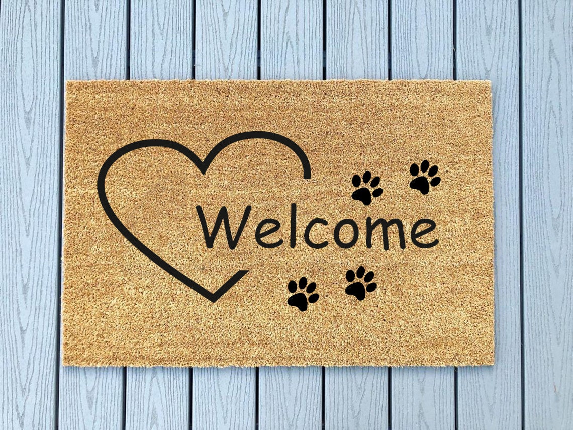 Dog Paws Doormat Dog Doormat Gifts for Dog Lover Etsy