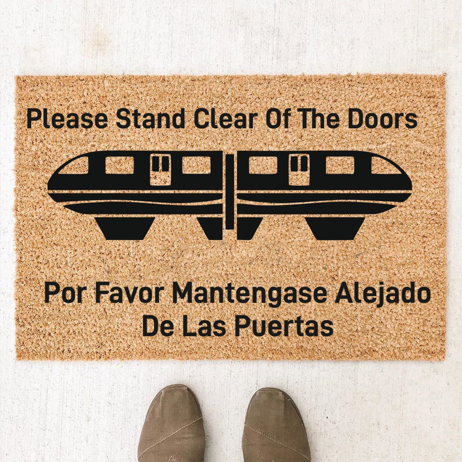 Monorail doormatMonorail Disney DoormatDisney Etsy