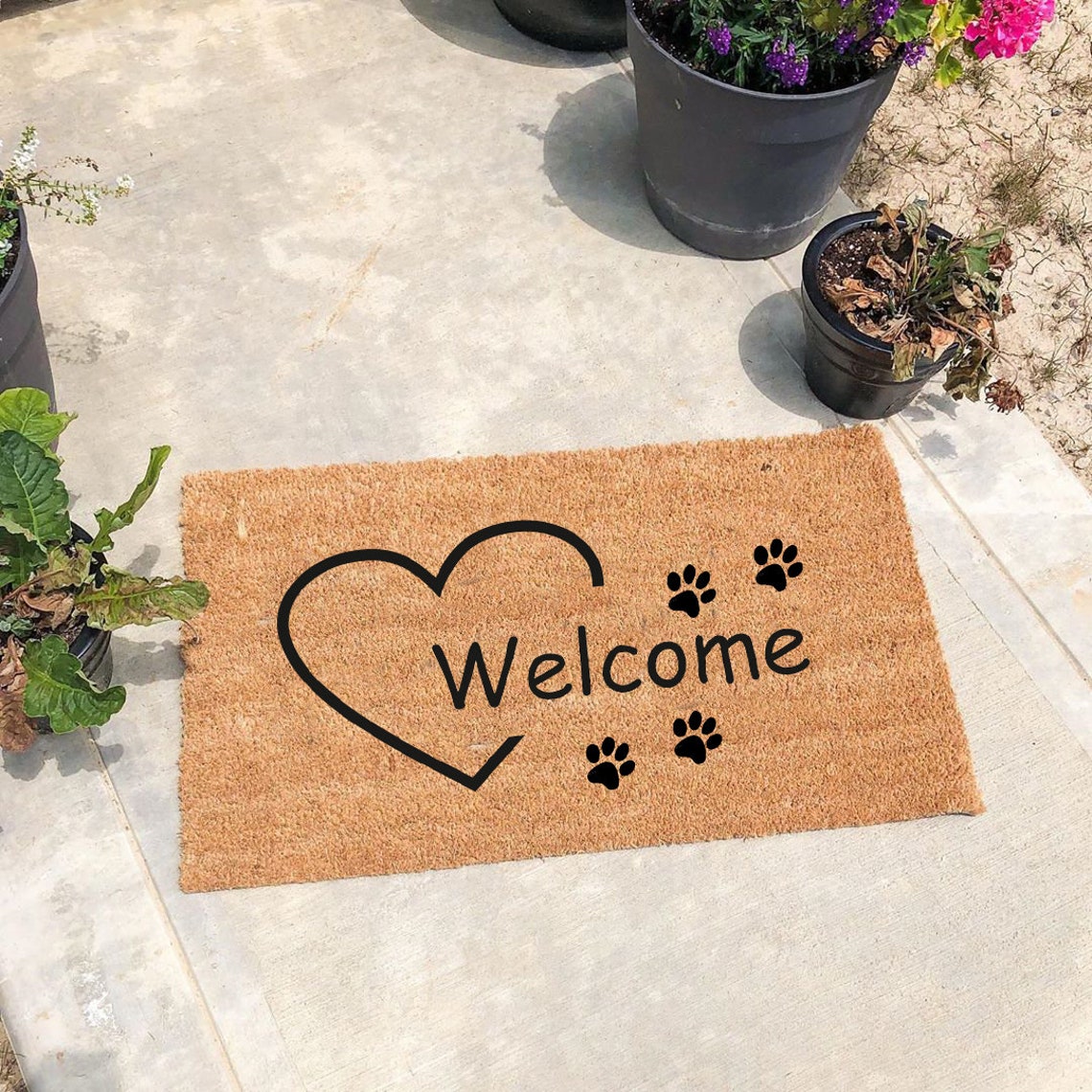 Dog Paws Doormat Dog Doormat Gifts for Dog Lover Etsy