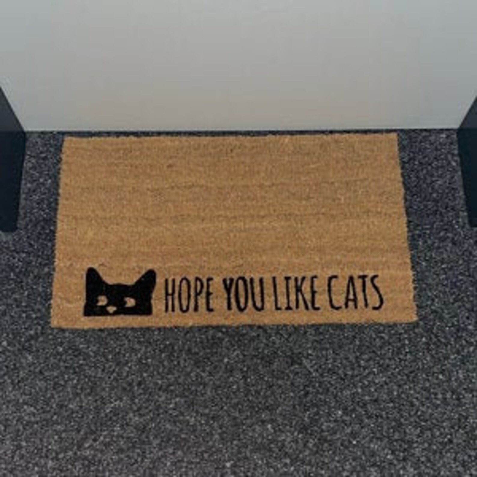 Hope You Like Cats Doormat Cat Doormat Cat Door Mat Cat Etsy